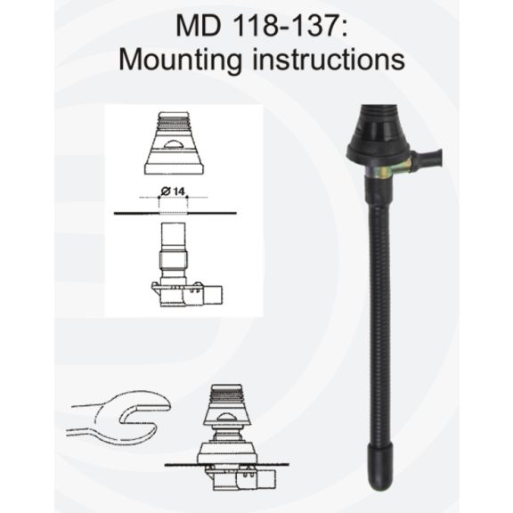 Sirio MD 118-137 Aviation repülési sávú mobil antenna